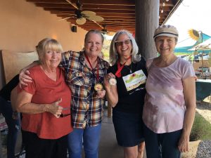 Patti Bowers (Server for Debbie Brown), Debbie Brown, Linda Voorhis (Veganification / Verde Valley Vegans) and Rose Campisi (Sous Chef with Linda Voorhis)